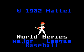 Super Series Big League Baseball screenshot 2 for Intellivision